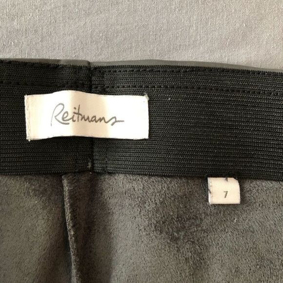 Reitmans Faux Leather Leggings Sz 7 - Picture 4 of 5
